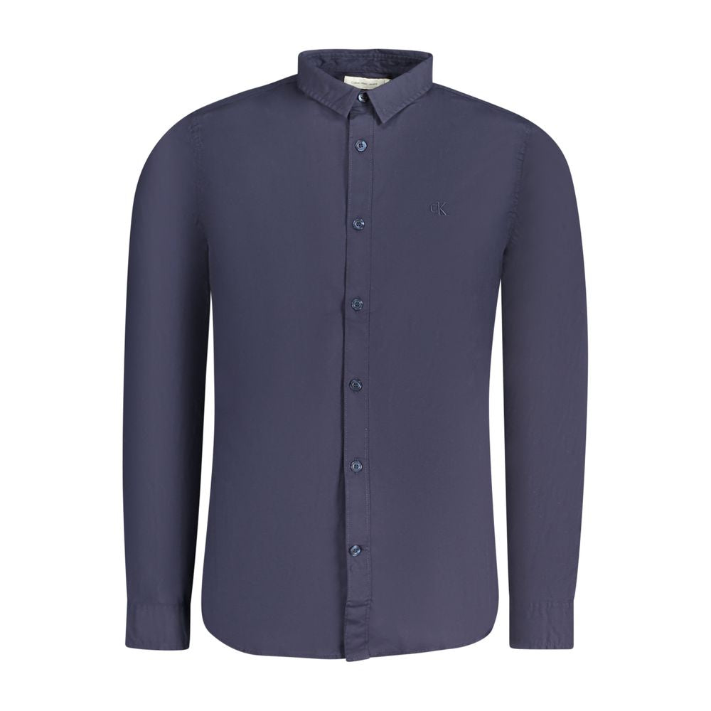 Calvin Klein Blue Cotton Shirt for Men